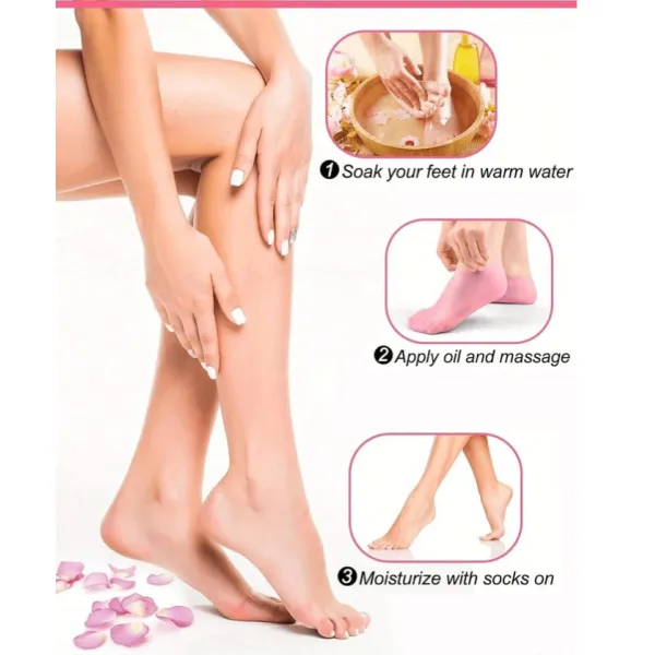 Set De Chaussettes De Soins Des Pieds En Silicone