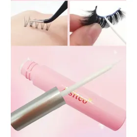 Asiteo- Colle faux cils permanante blanc
