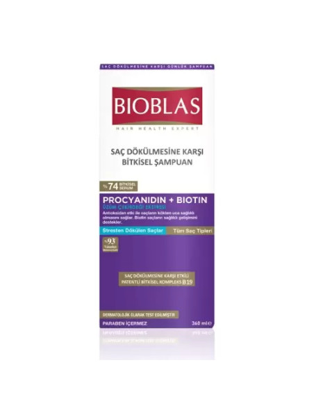 Bioblas shampooing Anti Chute - Anti stress 360ml