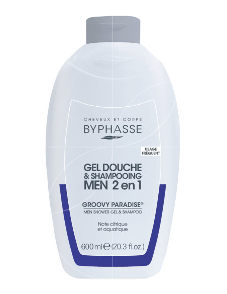 Byphasse Gel Douche-Shampooing 2 En 1 Groovy Paradise Men - 600 ml