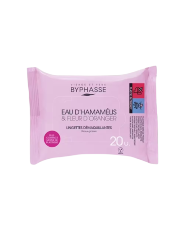 Byphasse Lingettes fleur d’oranger 20 unités