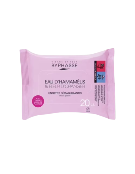 Byphasse - Lingettes Démaquillantes Fleur D' orange Pour Peau Grasse -20p