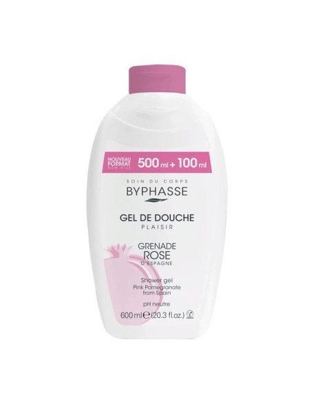 Byphasse Gel de douche grenade rose 600 ml