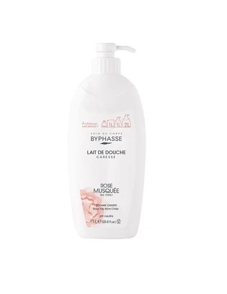 Byphasse - Crème de Douche Caresse Rose Musquée - 1L