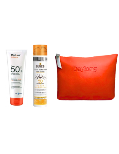 Pack Ecran extrême SPF 50+ 100 ml & Ecran protecteur pour cheveux & trousse  daylong