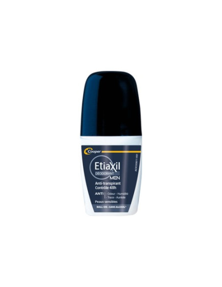 Etiaxil Roll On Deodorant Men Anti Transpirant Peaux Sensibles 50ml
