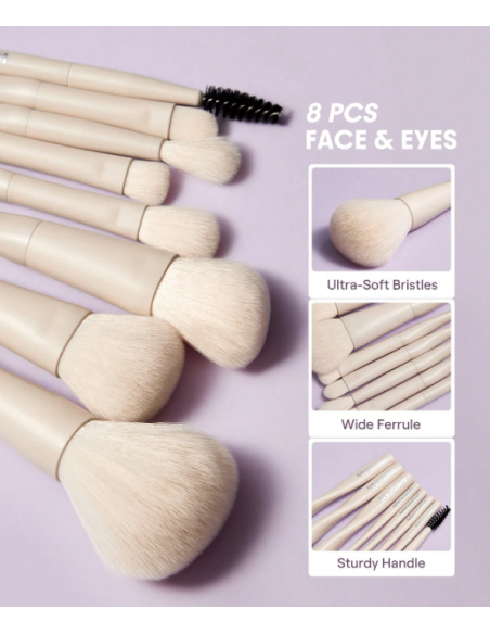 Sheglam Kit De Pinceaux Pro Core 8 Pièces