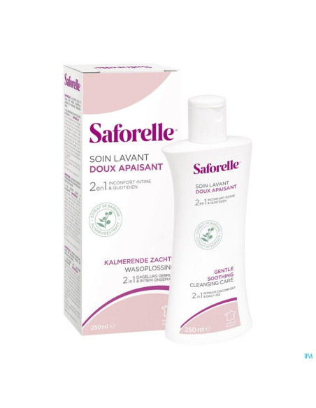 Soin lavant doux peaux sensibles ou irrités 250ml -saforelle | cosmeti