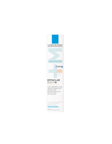 La Roche-Posay EFFACLAR DUO+M - Unifiant Soin Triple Correction Anti-Imperfections - Teinte Light, 40ml