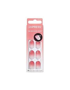 Kiss imPRESS Color – Faux Ongles Autocollants – Forme Ovale Courte IMC50C