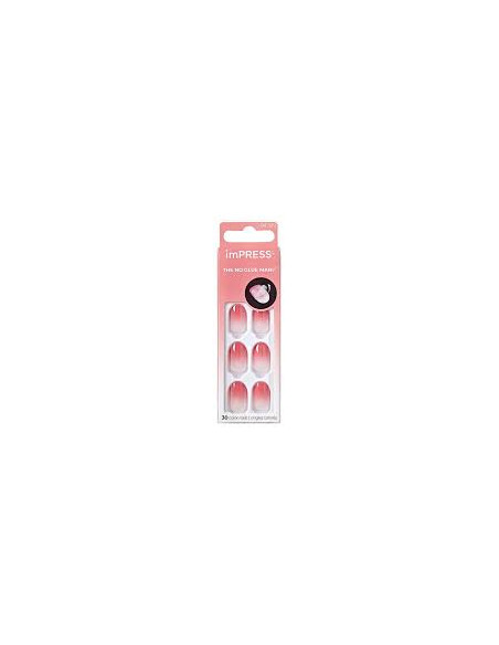 Kiss imPRESS Color – Faux Ongles Autocollants – Forme Ovale Courte IMC50C