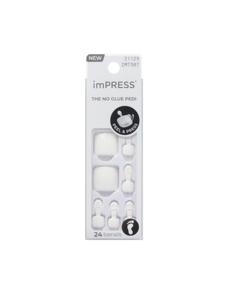 Angel Vibes IMT507C – 24 faux ongles de pied imPRESS KISS