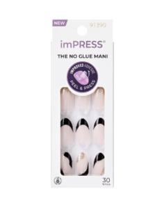 Pointes graphiques noires IFM04C – 30 faux ongles imPRESS KISS