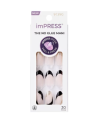 Kiss impress No Glue Gani Mod French 30 Nails IFM04C