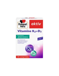Aktiv vitamine K2+D3 30 comprimes - Doppel herz | cosmetique.tn