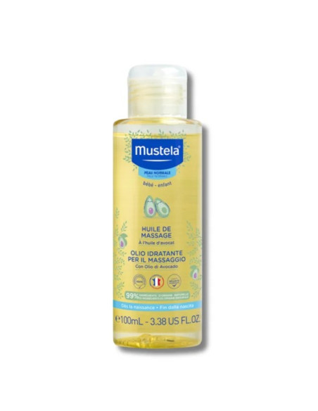 Huile de massage à l'huile d'avocat 100ml -mustela | cosmetique.tn