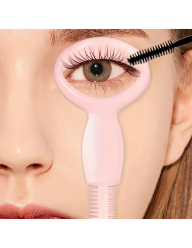 Set de 2 Gabarit Eyeliner 2-en-1 & Bouclier Mascara – Applicateur de Cils avec Peigne