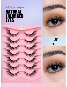 Groinneya-7 Paires De Faux Cils Naturels B10