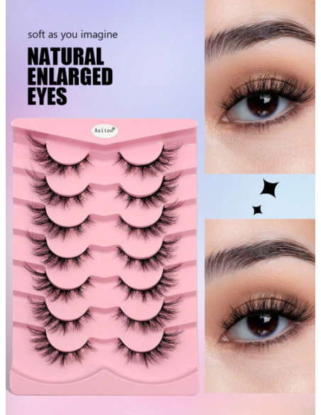 Groinneya-7 Paires De Faux Cils Naturels B10