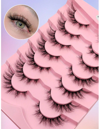 Groinneya-7 Paires De Faux Cils Naturels B10