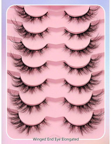 Groinneya-7 Paires De Faux Cils Naturels B10