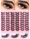Groinneya-30 Paires De Faux Cils Naturels 30P