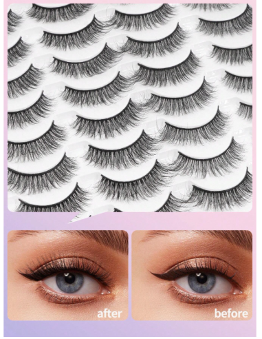 Groinneya-40 Paires De Faux Cils Naturels MGY7