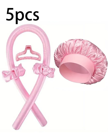 5 pièces/set Bande de tête sans chaleur pour boucler les cheveux