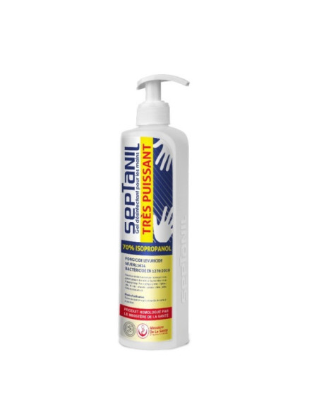 Gel anti bactérien puissant citron pour les mains 99.9 septanil