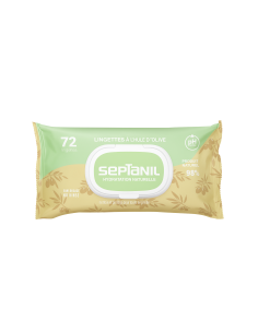 Septanil - Olivcare Lingettes à l huile d olive  -72  Pieces