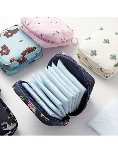 Sac de rangement minimaliste pour serviettes hygiéniques – Trousse de voyage multifonction