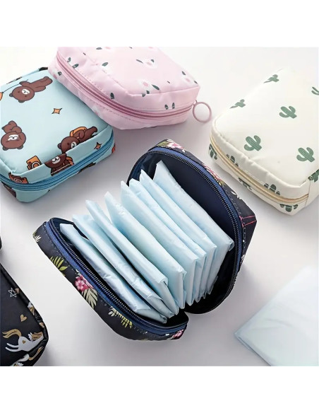 Sac de rangement minimaliste pour serviettes hygiéniques – Trousse de voyage multifonction