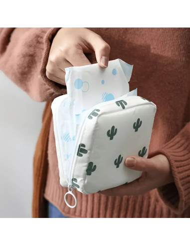 Sac de rangement minimaliste pour serviettes hygiéniques – Trousse de voyage multifonction