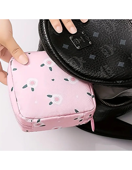 Sac de rangement minimaliste pour serviettes hygiéniques – Trousse de voyage multifonction