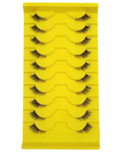 Groinneya – Coffret 10 paires de faux-cils naturels “B004”, volume & confort quotidien