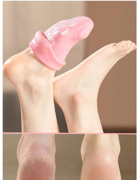 Chaussettes gel hydratantes – 1 paire pour pieds fissurés & secs