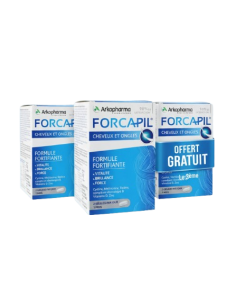 Pack Forcapil cheveux et ongles formule fortifiante Offre 2 + 1 Gratuit