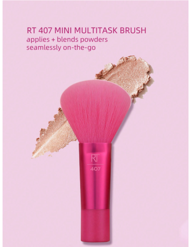 Real Techniques Mini Holidaze Brush + Sponge Set – 4 pièces voyage, vegan & cruelty-free