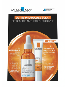 LA ROCHE POSAY PURE VITAMIN C12 SERUM RENOVATEUR ECLAT 30ML+ANTHELIOS UVMUNE 400 FLUID INVISIBLE SPF50 15ML (OFFERT)