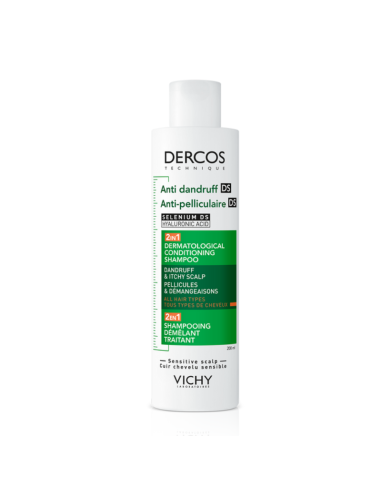 Vichy Dercos DS shampoing anti-pelliculaire 2 en 1 200 ml | Cosmetique.tn