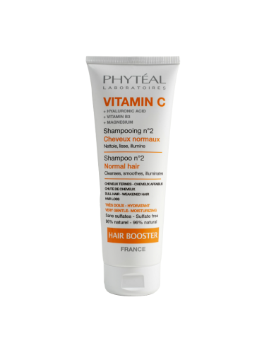 Phytéal Vitamine C shampooing Booster n°2 cheveux normaux 250 ml | Cosmetique.tn