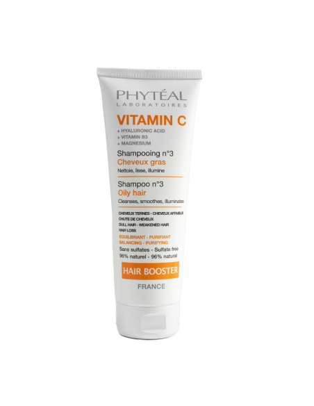 Phytéal Vitamine C shampooing Booster n°3 cheveux gras 250 ml | Cosmetique.tn