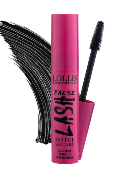 Lollis False Lash Effect Mascara Extra Black Argan Oil Long Eyeleshes