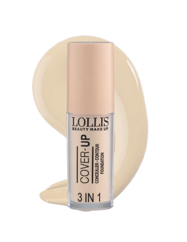 Lollis Cover Up 3 In 1 Concealer Contour Foundation 01