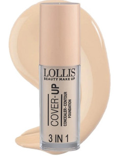 Lollis Cover Up 3 In 1 Concealer Contour Foundation 03