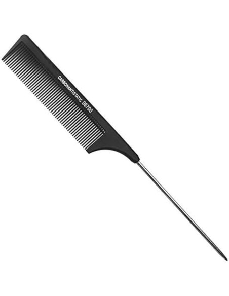 TONI & GUY Metal End Tail Comb 06700 - Carbon Anti Static Comb