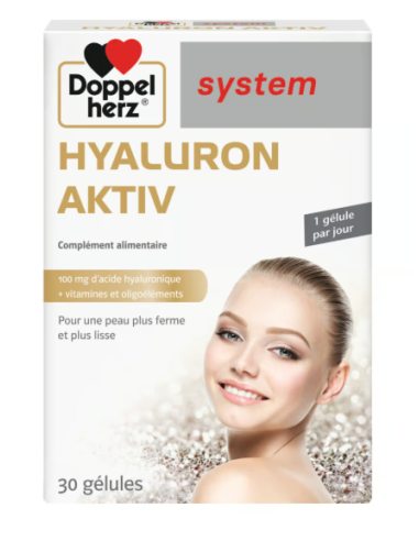 Doppelherz System Hyaluron Aktiv – 30 gélules | cosmetique.tn