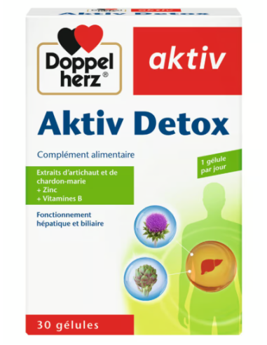 Activ Detox 30 Gélules -Doppel herz | cosmetique.tn
