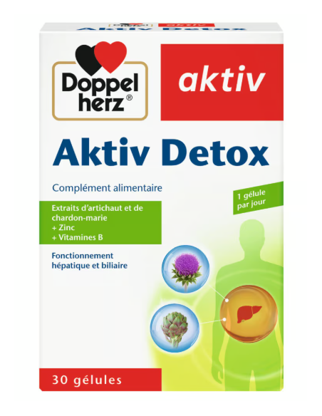 Activ Detox 30 Gélules -Doppel herz | cosmetique.tn