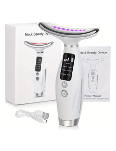 Masseur visage LED 7 couleurs USB avec écran | Cosmetique.tn